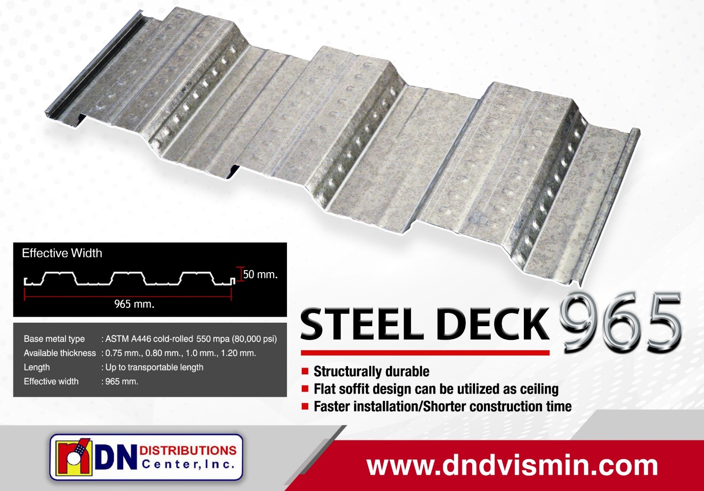 Steel deck 965