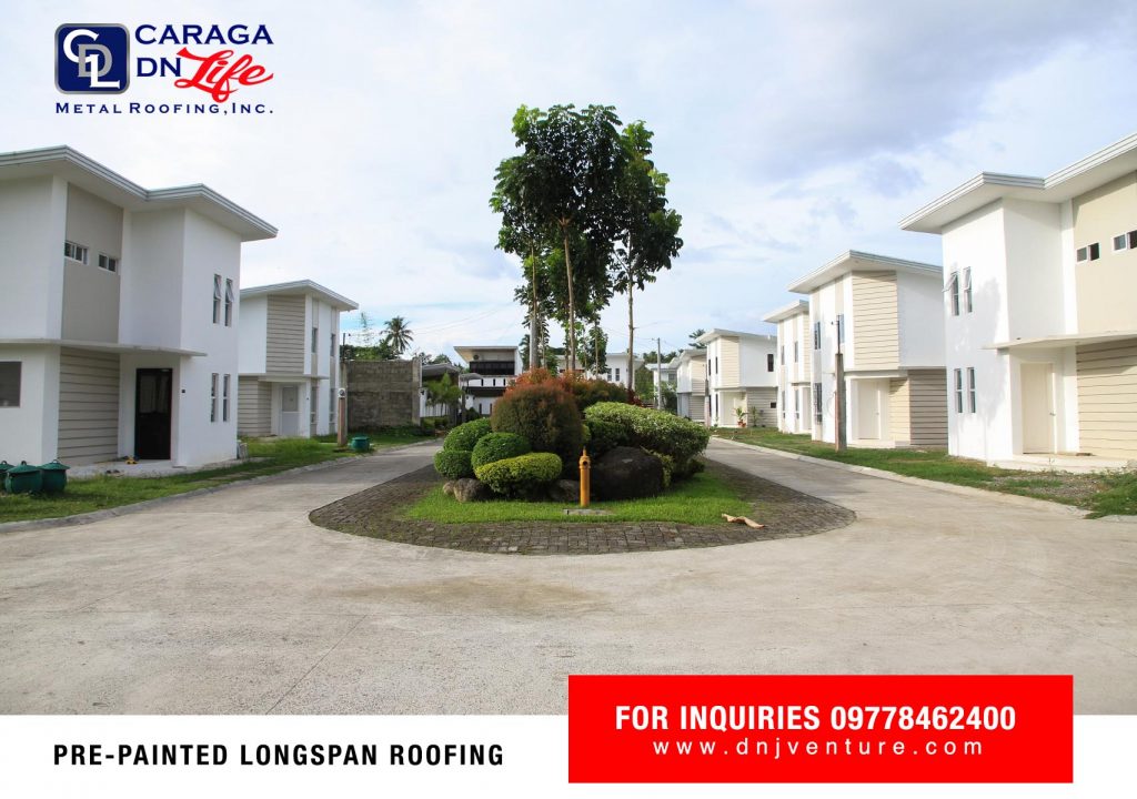Regatta Subdivision & Realty Corporation located in Brgy. Ampayon, Butuan City is one of the finished projects of Caraga DN Life Metal Roofing, Inc. using Hi-Rib 1030 profile.