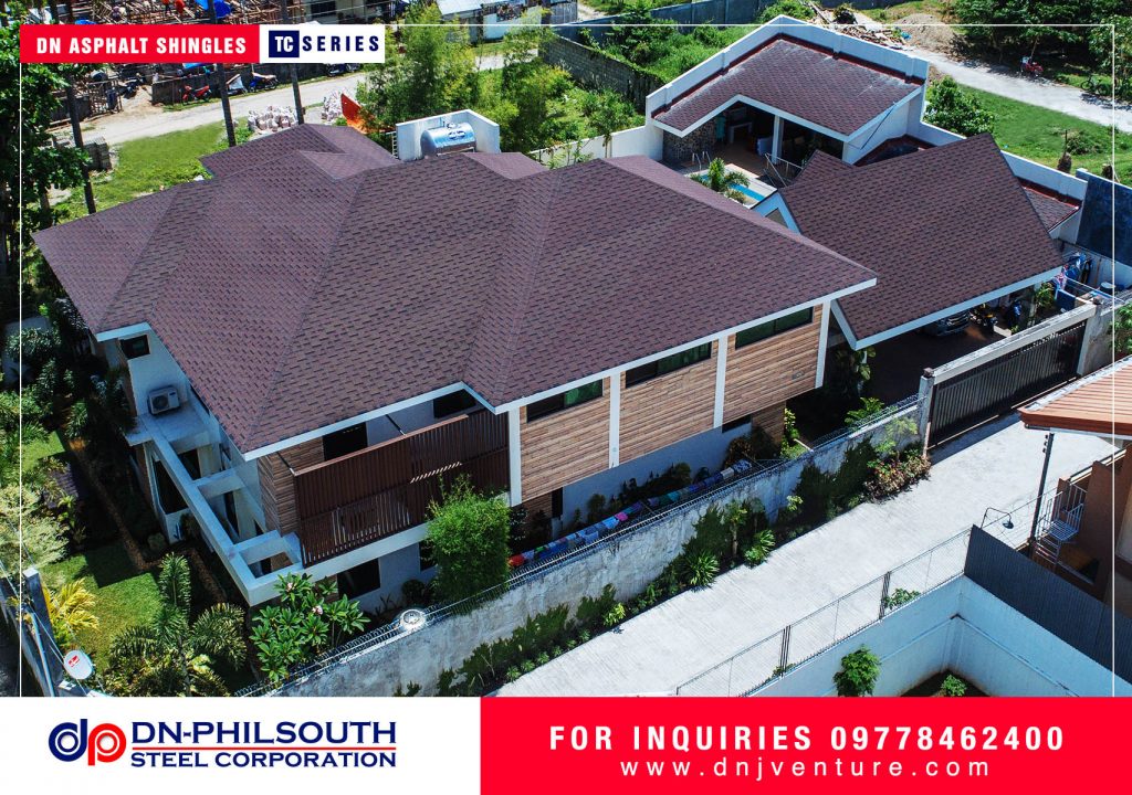 This Residential Project in Dumaguete City is one of the finished projects of DN Philsouth Steel Corporation using DN Asphalt Shingles.