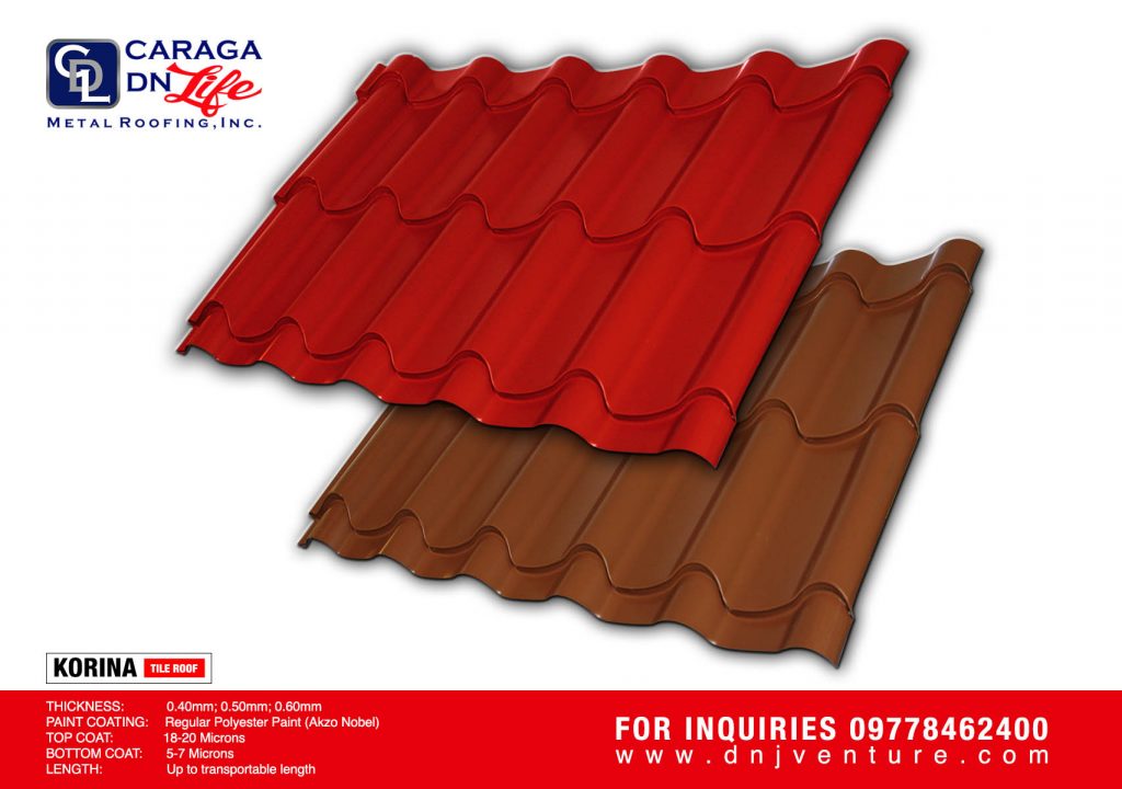 DN Korina Tile Roof is also a simulation of clay tiles and comes out to be more economical.