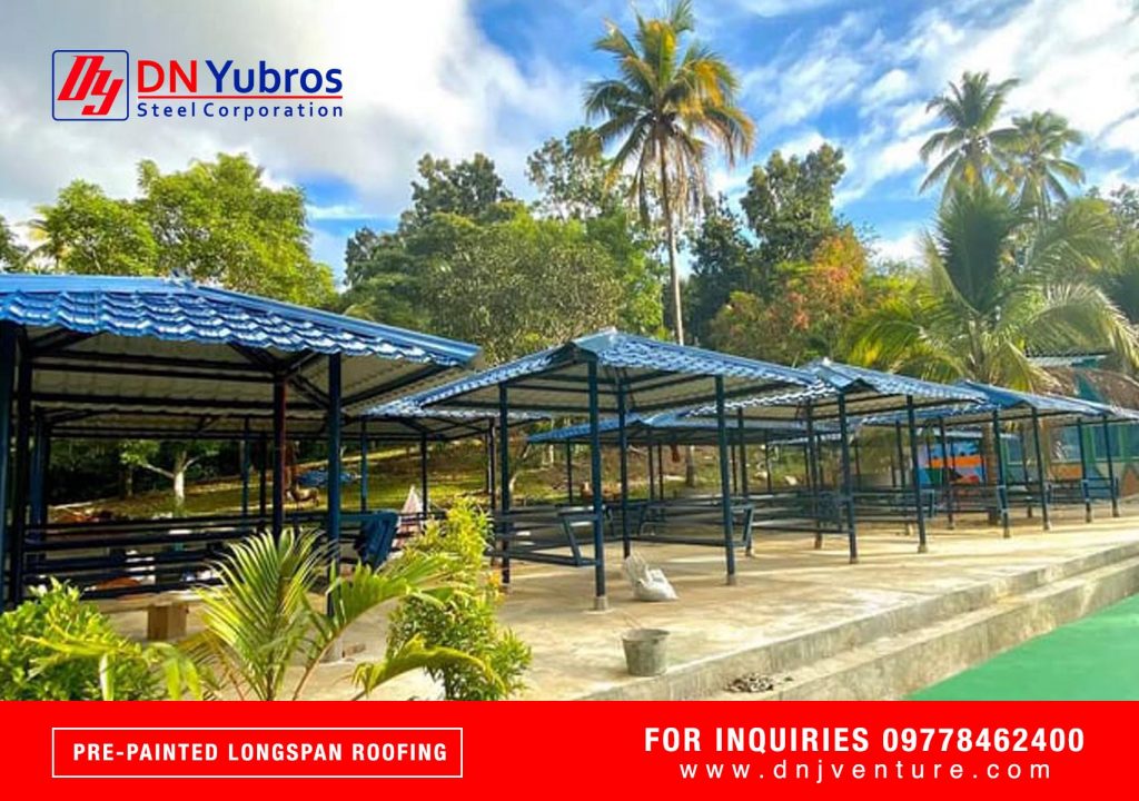 The Eriberta Spring  Resort in Mahayag, Zamboanga Del Sur is a finished project of DN Yubros Steel Corporation using Madrid Tile Roof.