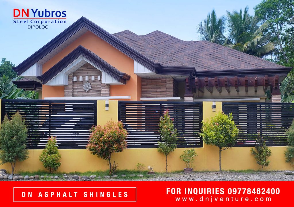 This Residential Project located in Zamboanga Del Norte is a finished project of DN Yubros Steel Corporation using DN Asphalt Shingle.