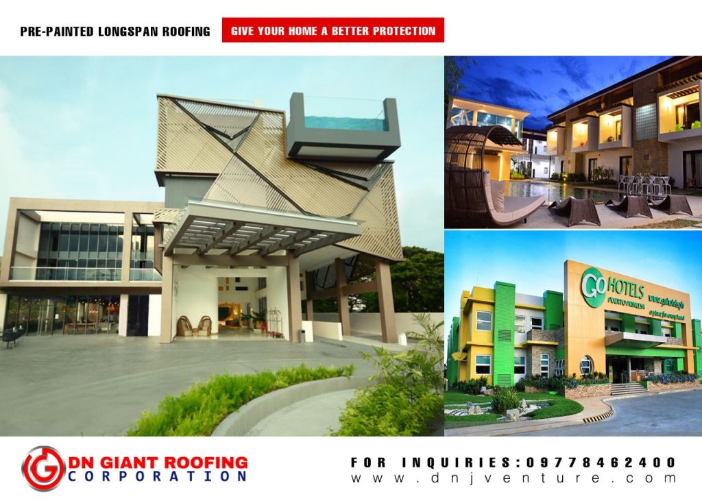 These are the finished projects of DN Giant Roofing Corporation. DN Steel’s fast selling Hi-Rib 1030 are best for residential, commercial and industrial application.