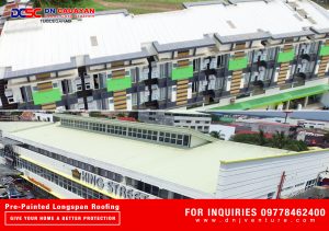 These are the finished projects of DN Cauayan Steel Corporation. The Oryza Hotel and King Street Mall using Twin Hi-Rib.