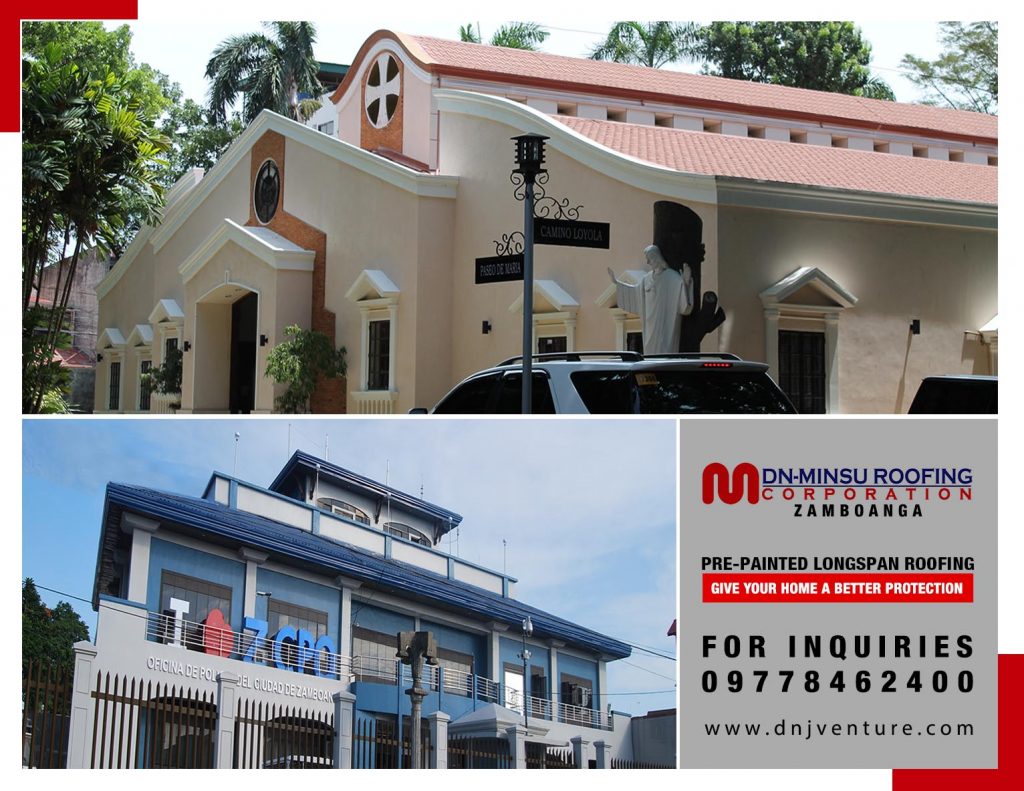 The Ateneo De Zamboanga Church and The Oficina de Policia del ciudad de Zamboanga are the finished projects of DN Minsu Roofing Corporation using DN Korina Tile Roof.