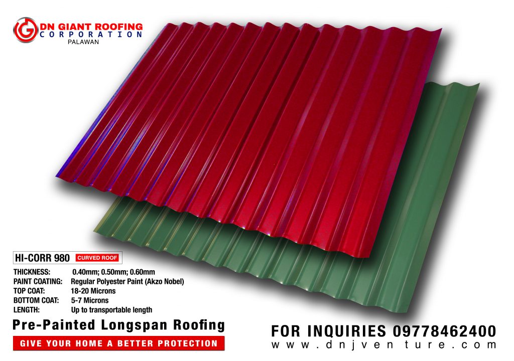 DN Steel’s Quality roofing, DN Hi Corr 980 profile is designed on straight or curved panels whichever suits to its client’s requirements in different applications.