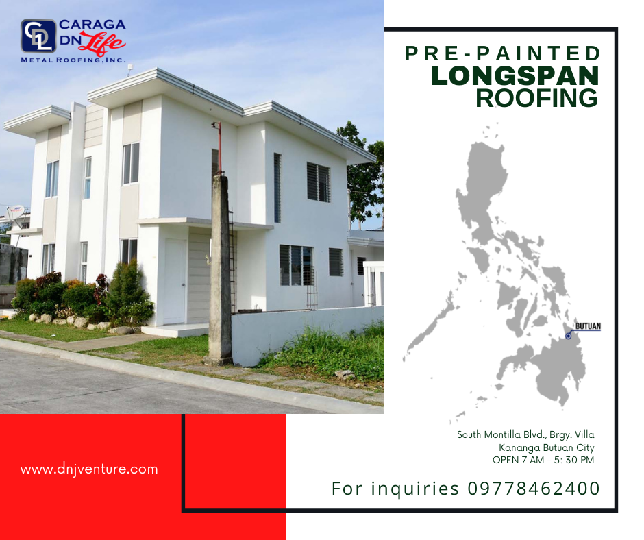 Caraga DN Life Metal Roofing Inc. is located at South Montilla Boulevard Butuan City. You may contact us at 0977 846 2400 for inquiries.