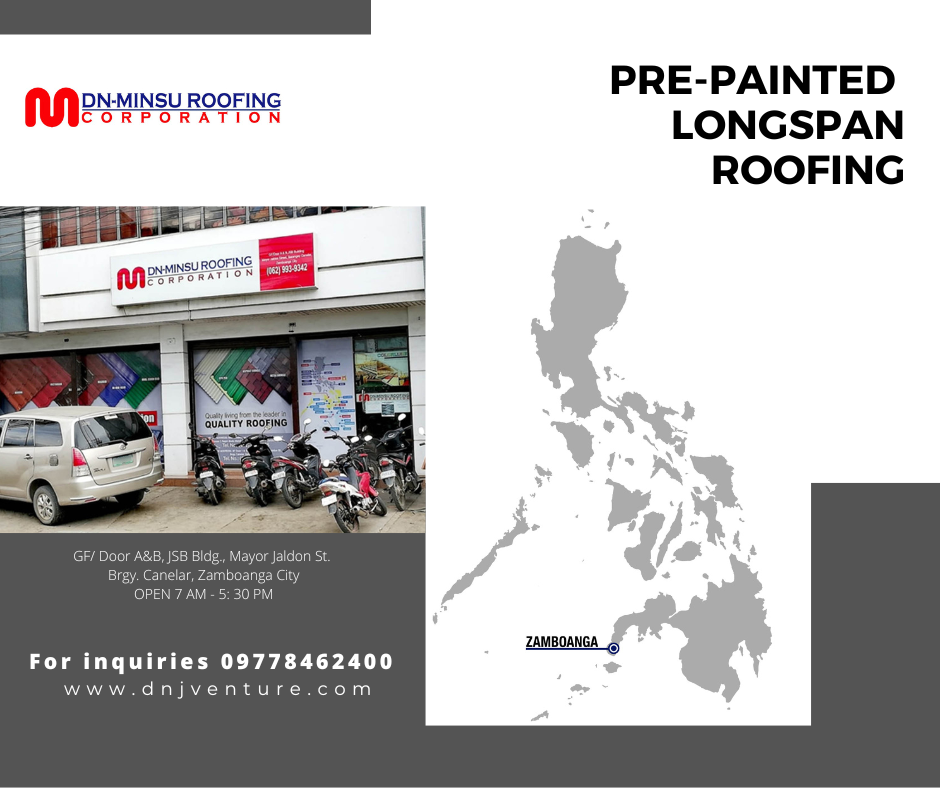 DN-Minsu Roofing Corporation is located at Mayor Jaldon St. Brgy. Canelar, Zamboanga City. You may contact us at 0977 846 2400 for inquiries.