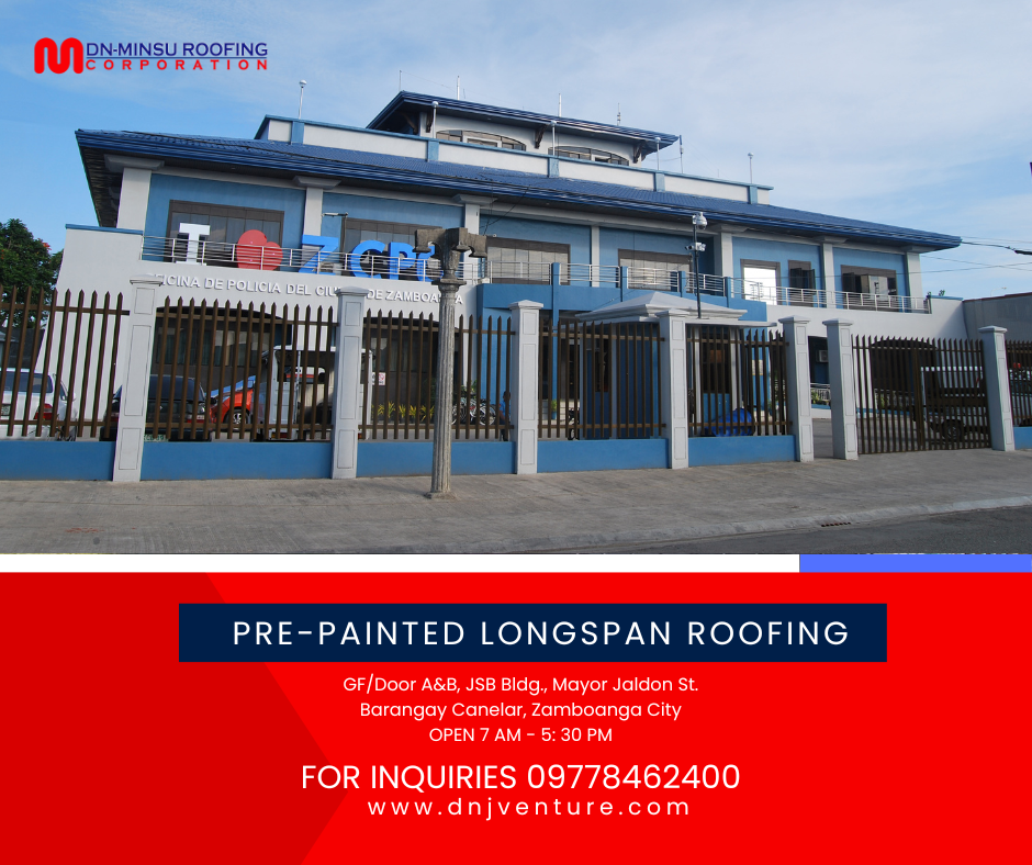  The Oficina de Policia Del ciudad de Zamboanga are the finished projects of DN Minsu Roofing Corporation using DN Korina Tile Roof. Our Office located at GF/Door A&B, JSB Bldg., Mayor Jaldon St. Barangay Canelar, Zamboanga City