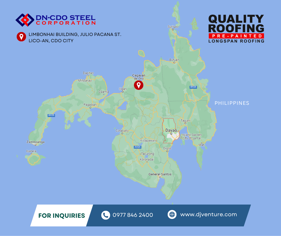 DN CDO Steel Corporation is located at Limbonhai Building, Julio Pacana Street, Lico-an, CDO City. You may contact us at 0977 846 2400 for inquiries.