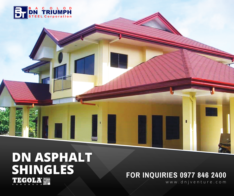 DN Steel's asphalt shingles is one of its special products catering to various lifestyles. Best for residential application. 