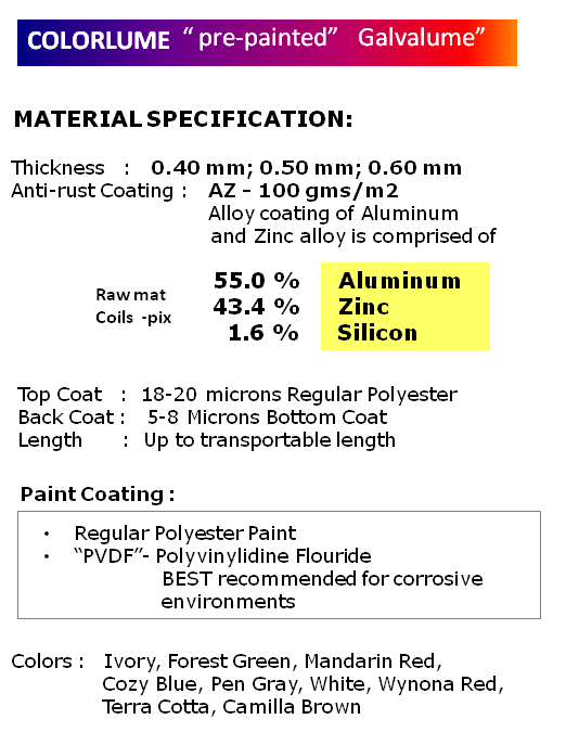 MATERIAL SPECIFICATION
